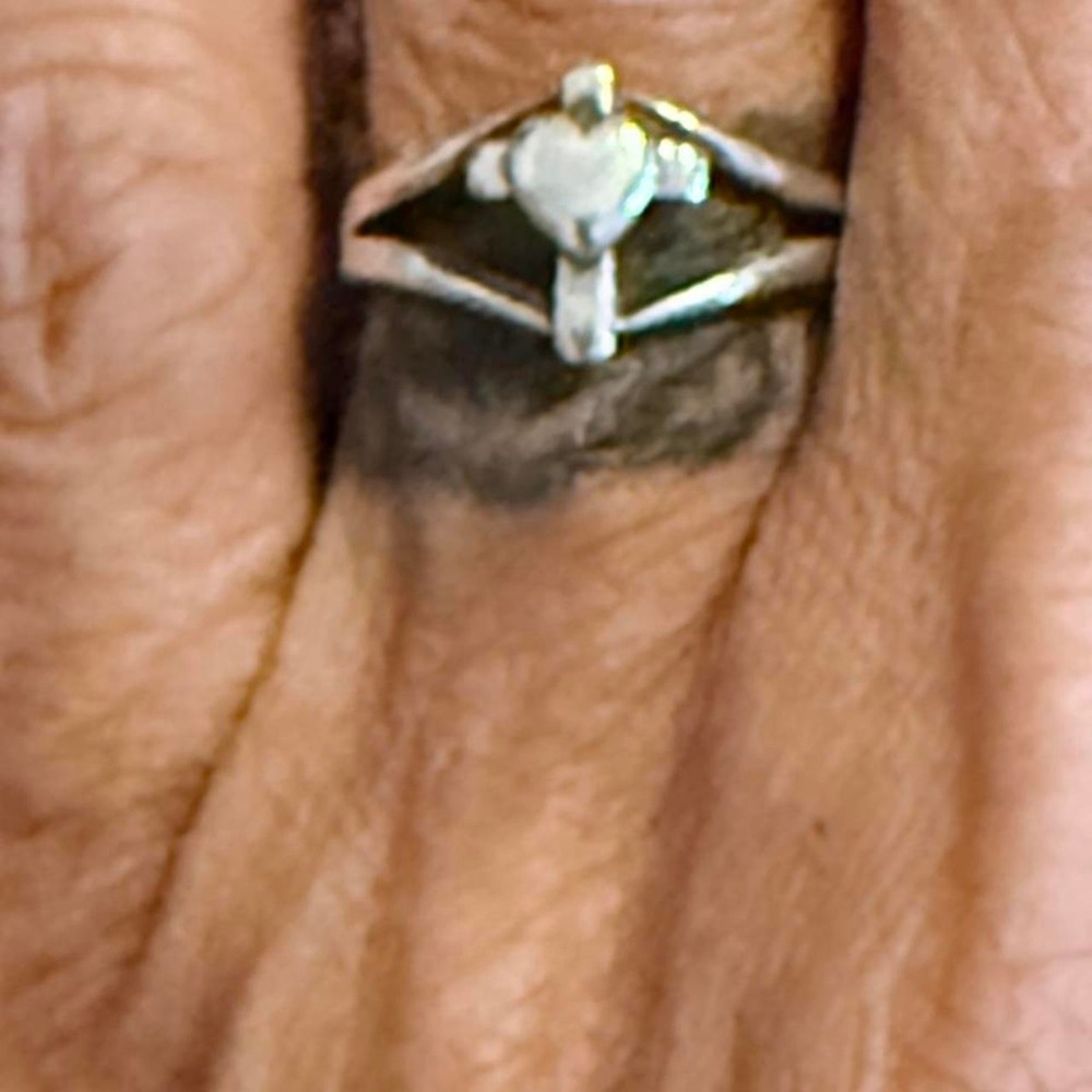 James Avery Heart Cross Ring